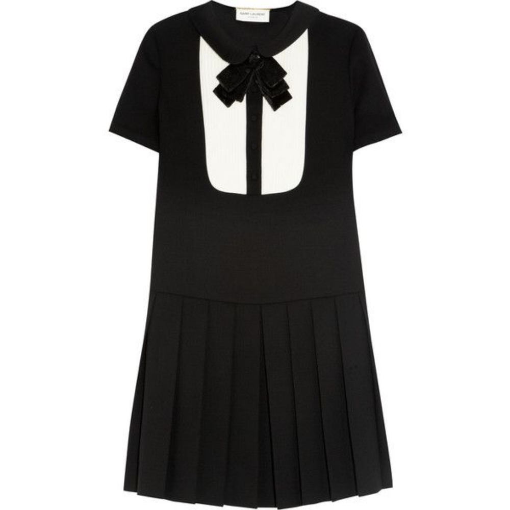 SOLD-Saint Laurent Sequin Bow Dress _NWT